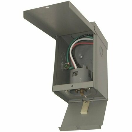 CONNECTICUT ELECTRIC 50A Power Inlet Box W/ Cover EGSPI50